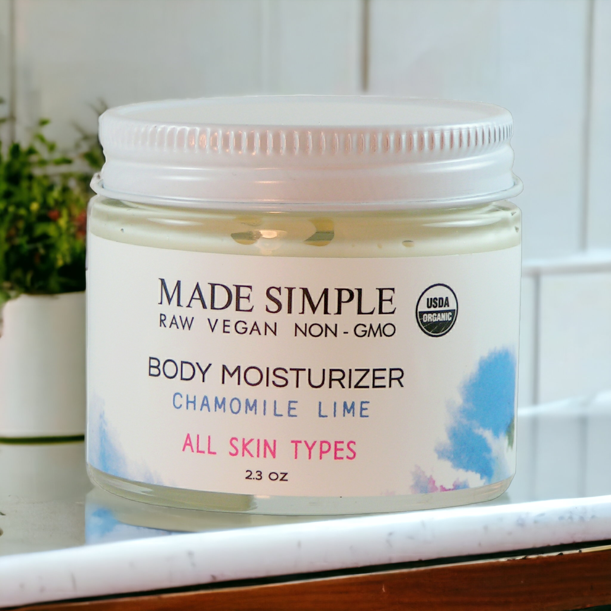 Chamomile Lime Moisturizer - Certified Organic, Vegan & Cruelty-free
