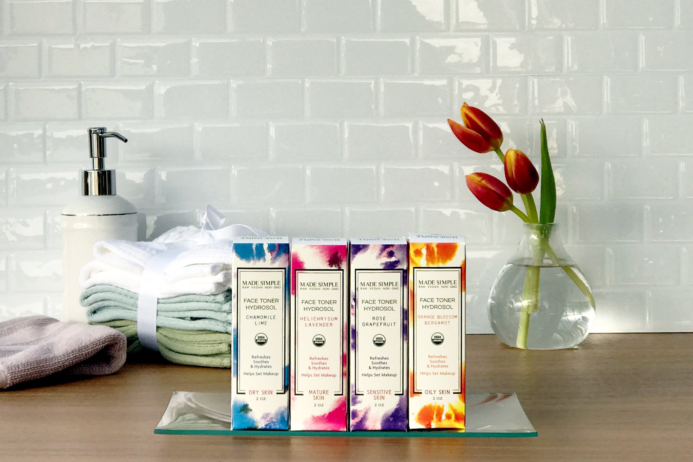 Orange Blossom Bergamot Face Toner for Oily Skin - Certified Organic, Vegan & Cruelty-free